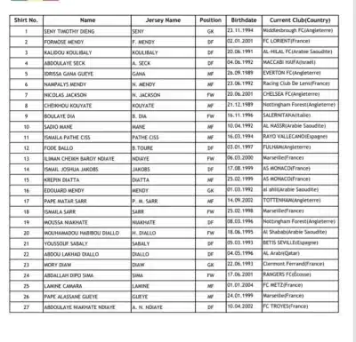 CAN 2023 : les nouveaux maillots et numéros des "lions" dévoilés