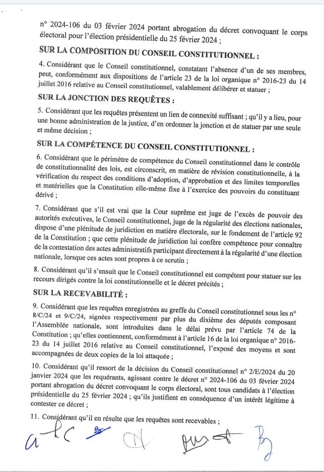 Urgent: la decision du conseil constitutionnel vient de tomber