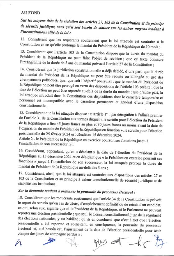 Urgent: la decision du conseil constitutionnel vient de tomber