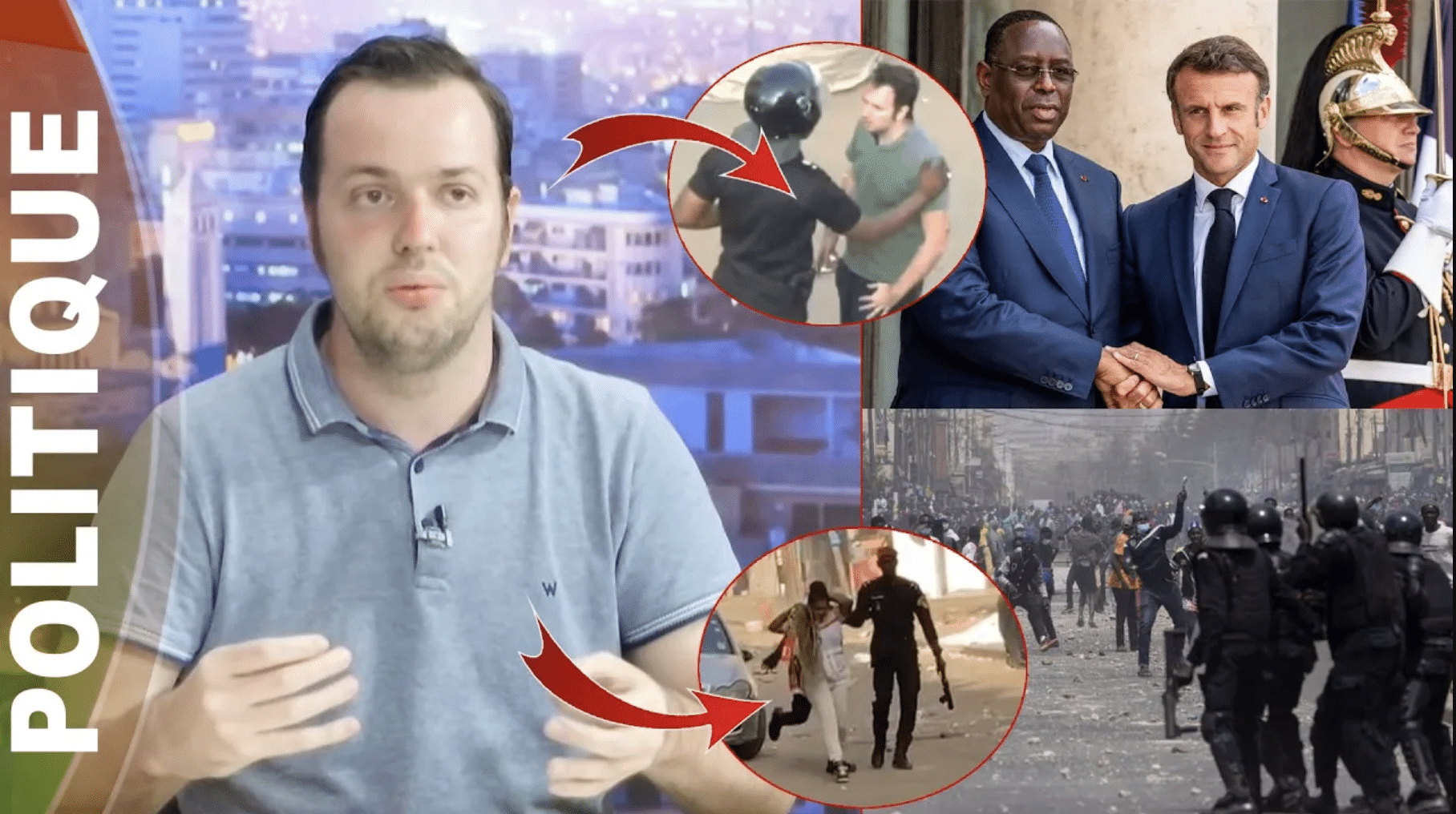 Interpellé lors des m@nif, le journaliste français révèle sa conversation avec les FDS "Il m'a dit..." (Vidéo)