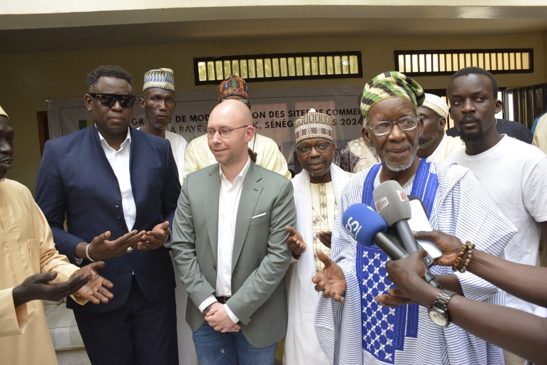 Médina Baye : Le Khalife bénit le programme de modernisation des sites de commerce grâce à l'entregent de Moustapha Faye