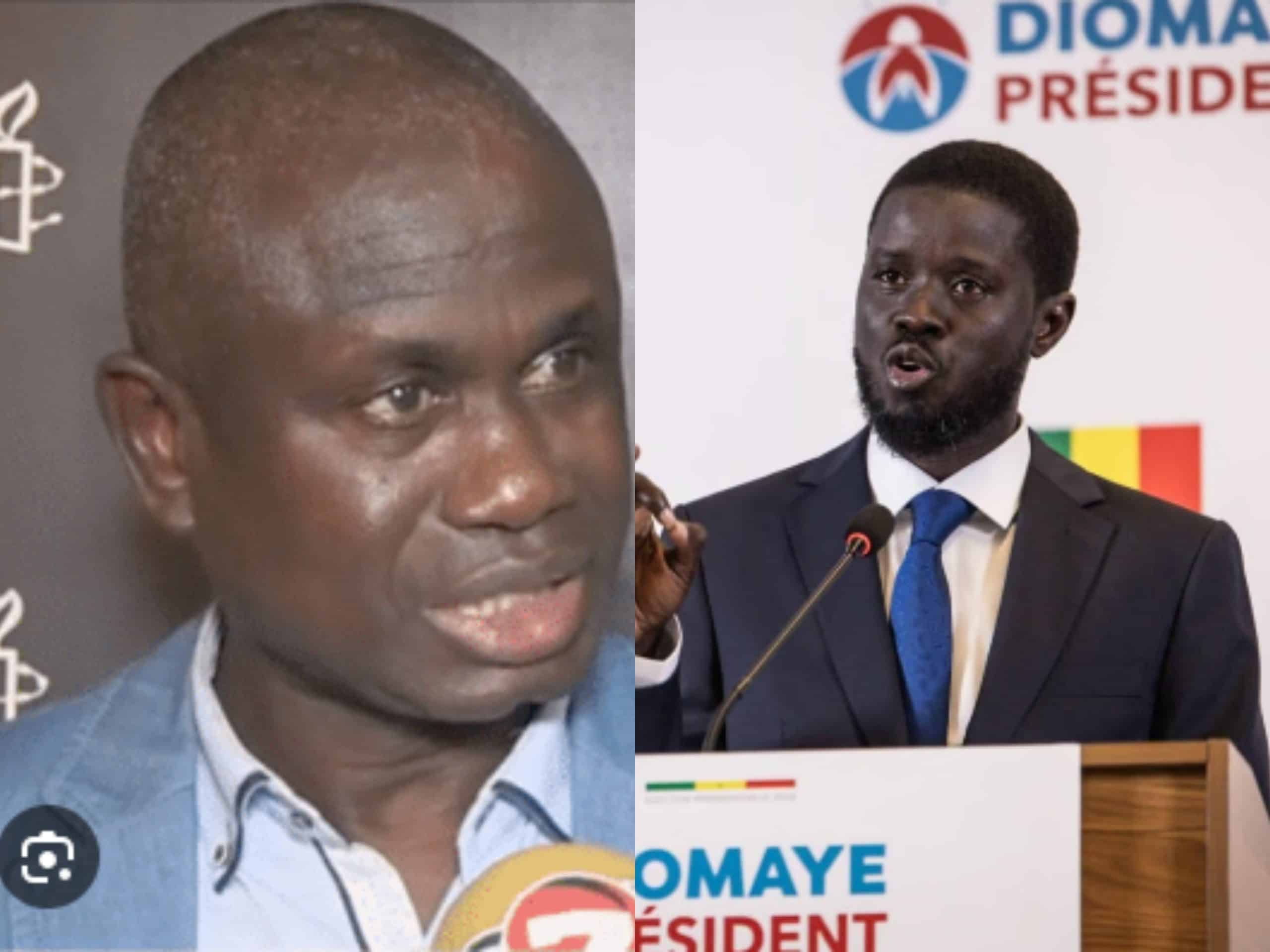 Seydi Gassama félicite le nouveau président : "Diomay Moy Sénégal"
