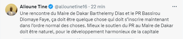 Audience Diomaye - Barth' : "Le soutien du PR au Maire de Dakar doit être naturel..."