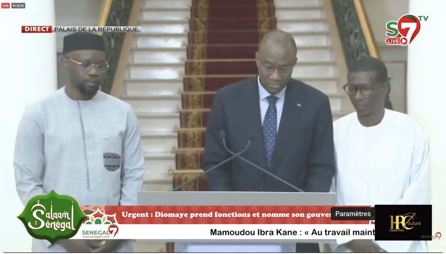 Urgent : Ousmane Sonko nommé premier ministre du Sénégal (Vidéo)