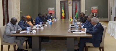 Rencontre Diomaye et Embaló : Divers axes de coopération ont été passés en revue au cours des échanges