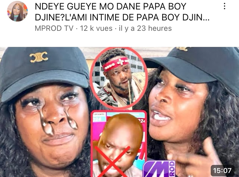 (Vidéo)- Ndeye Gueye : «Souma sagnone Papa dafay bayi beuré »