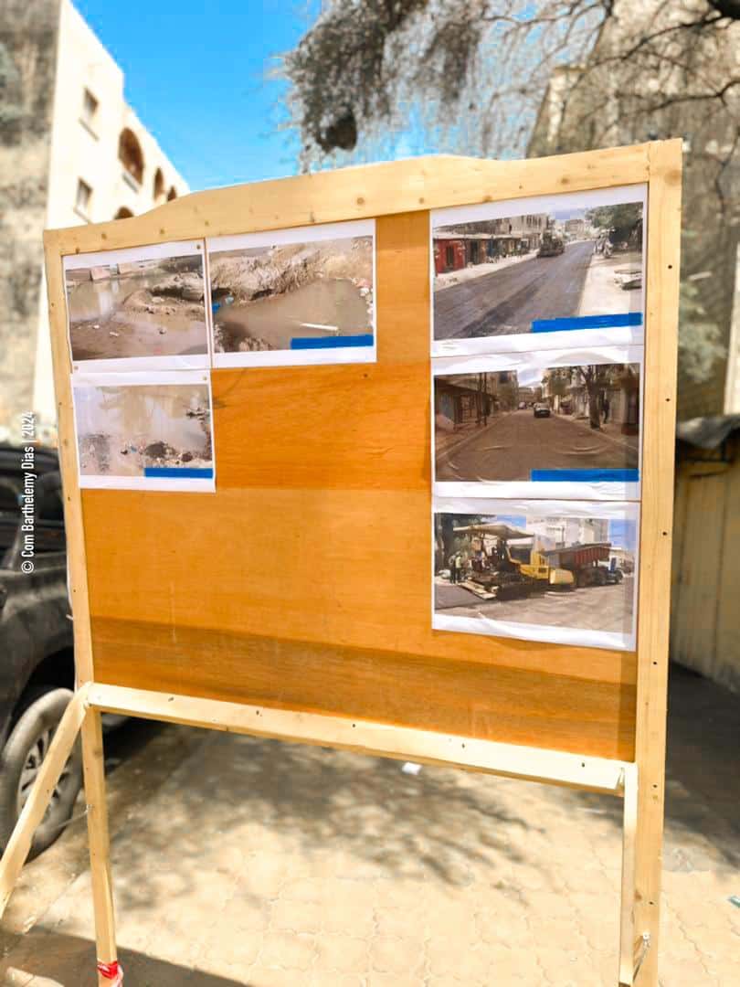 Barthelemy Dias visite le chantier de réhabilitation de la voirie urbaine de Dakar