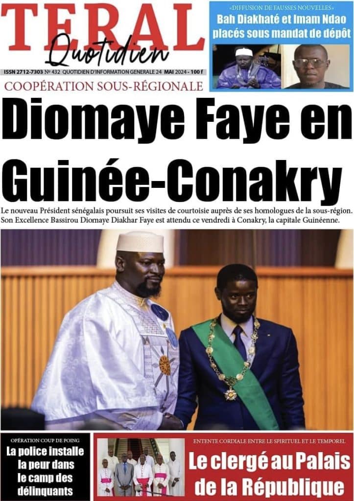 Les Unes des journaux Sénégalais du vendredi 24 mai 2024