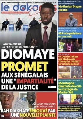 Les Unes des journaux Sénégalais du vendredi 24 mai 2024