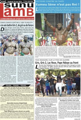 Les Unes des journaux Sénégalais du vendredi 24 mai 2024