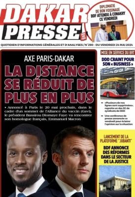 Les Unes des journaux Sénégalais du vendredi 24 mai 2024