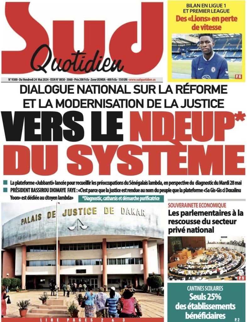Les Unes des journaux Sénégalais du vendredi 24 mai 2024
