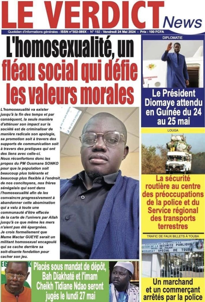 Les Unes des journaux Sénégalais du vendredi 24 mai 2024