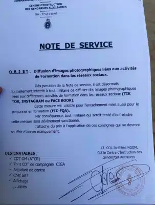 CIGA : Les militaires interdits de diffuser les activés de formation sur les réseaux sociaux
