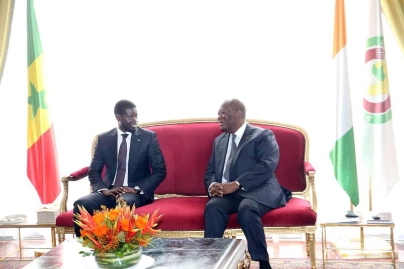 Diplomatie : Alassane Ouattara et Bassirou Diomaye Faye promettent de renforcer leur coopération