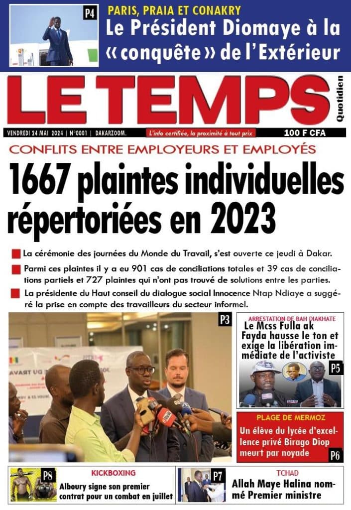 Les Unes des journaux Sénégalais du vendredi 24 mai 2024