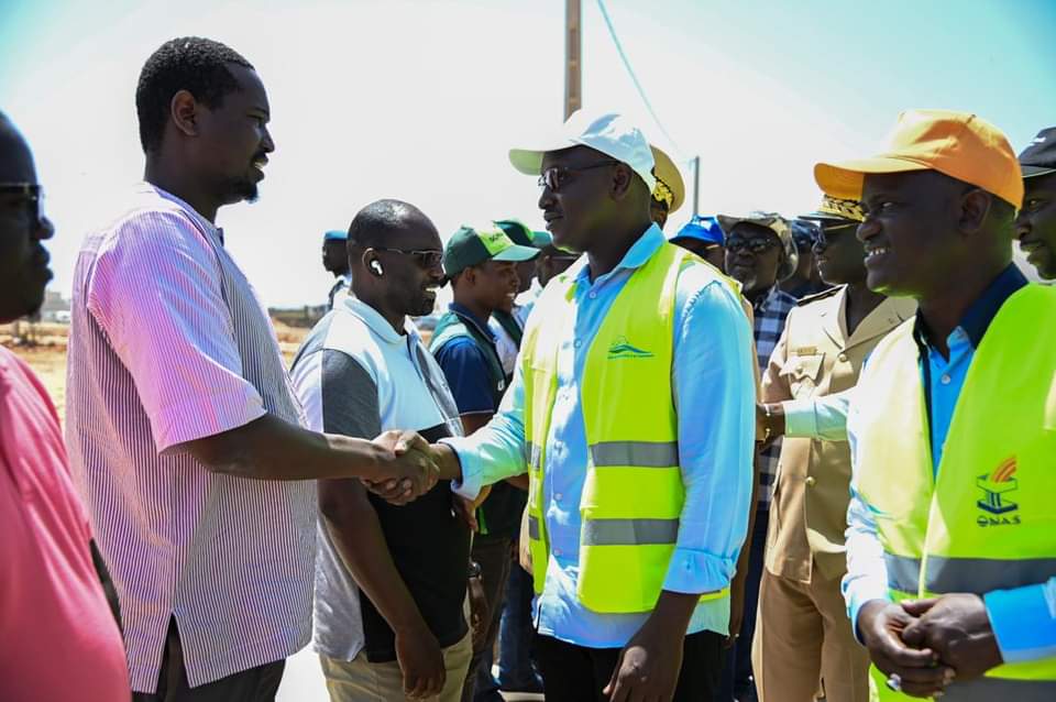 Progep 2 : Le ministre de l'assainissement en visite de chantier à Keur Massar