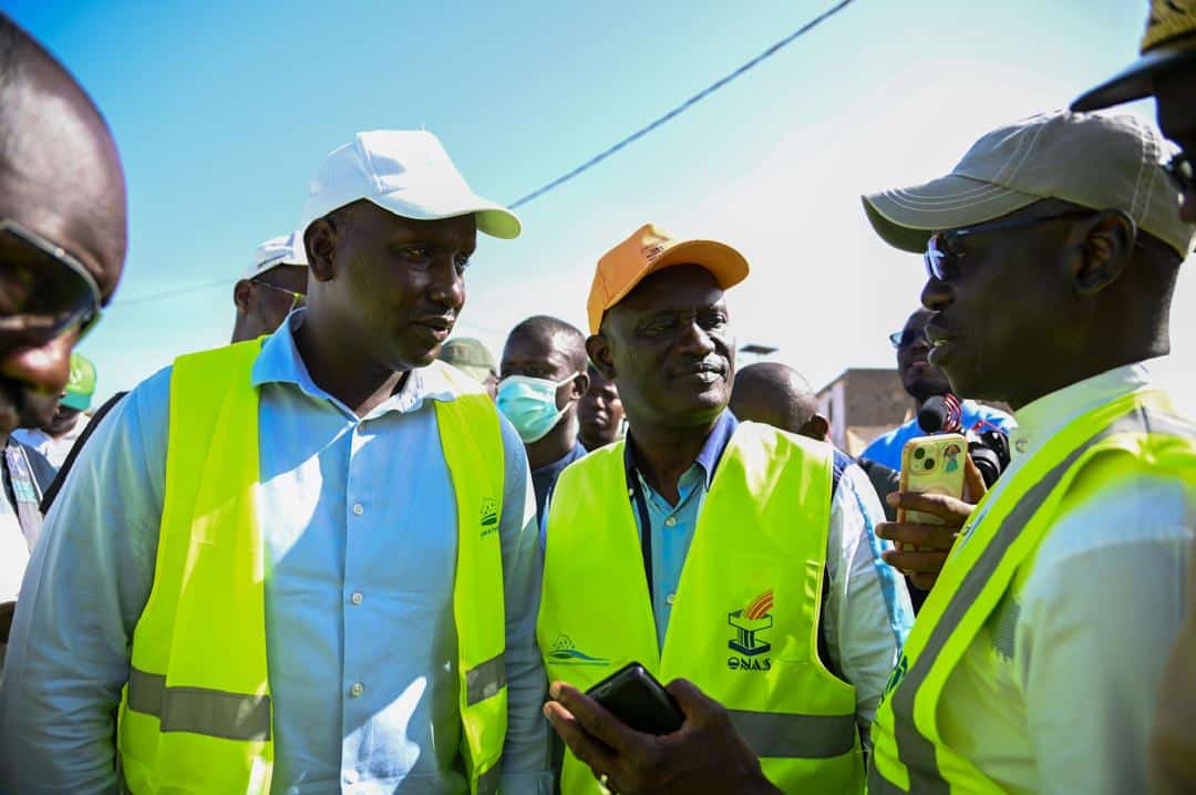 Progep 2 : Le ministre de l'assainissement en visite de chantier à Keur Massar