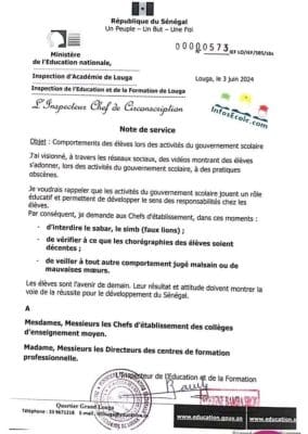 LOUGA : Les "SABARS" interdits dans les écoles