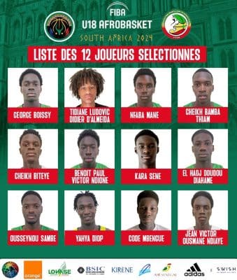 Afrobasket U18 : Le coach Parfait Adjivon dresse une liste de 12 lionceaux