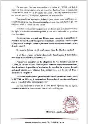 Limogeage de Cheikh Dieng : Abdou Mbow adresse des Questions écrites au ministre Cheikh Tidiane Dieye