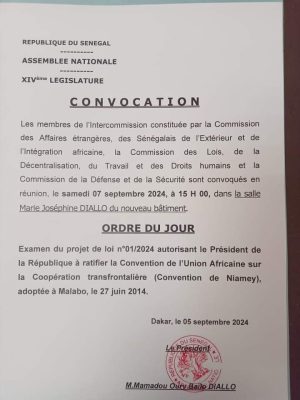 3e session extraordinaire de l’assemblée : Des commissions et séances plénières convoquées