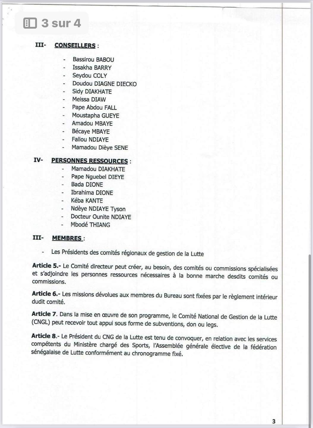 Officiel: Malick Ngom nouveau Président du CNG (Documents)