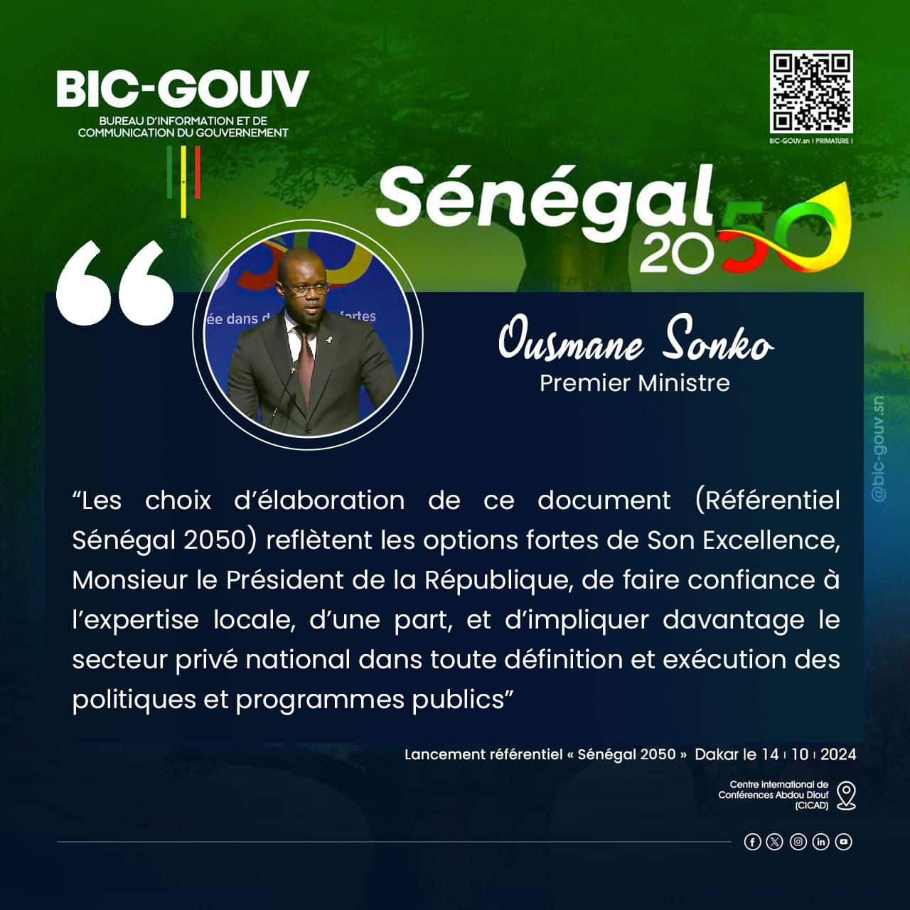 Politique souverainiste "Sénégal2050" : Alioune Tine valide