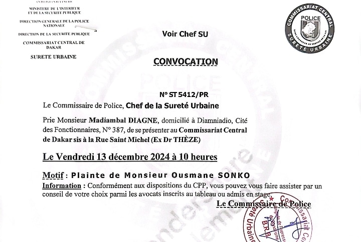 Plainte de Sonko : Madiambal Diagne convoqué, ce vendredi 13 décembre