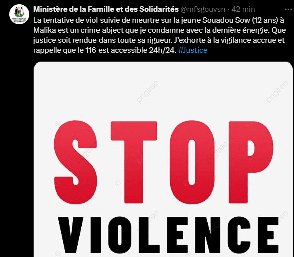 Affaire Souadou Sow à Malika : L'énorme coup de gueule de la ministre de la Famille