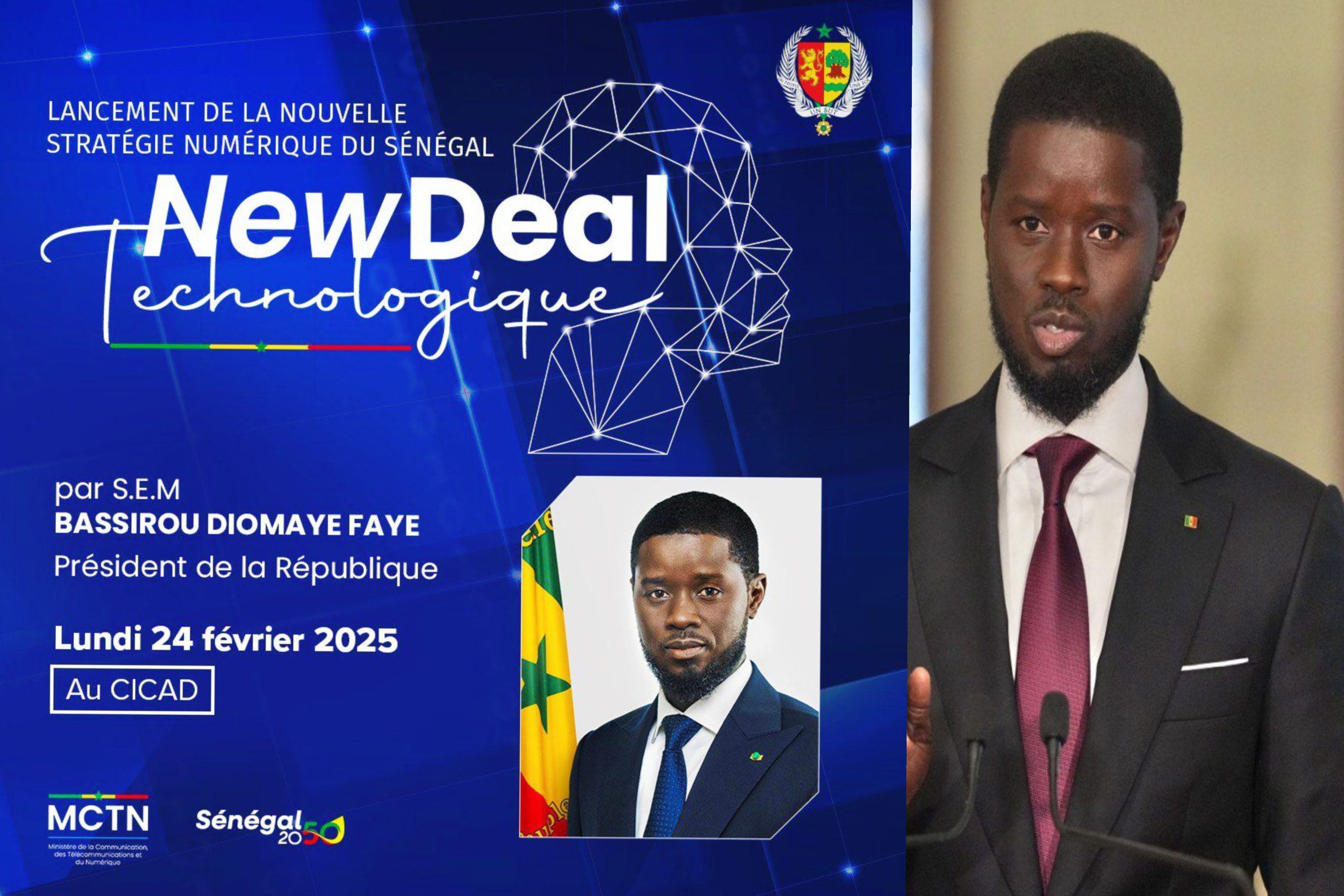 Lancement New Deal Technologique: Le Sénégal vise la souveraineté numérique et un leadership sous règional.