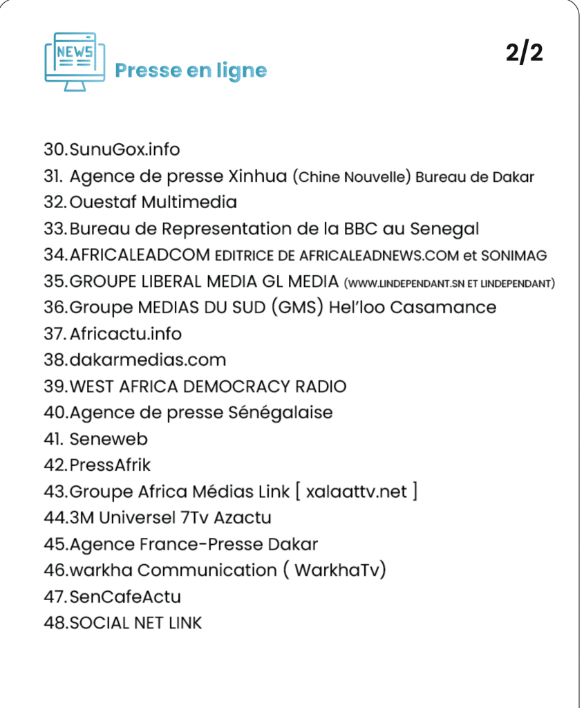 Voici la listes des médias conformes avec le code de la presse (Vidéo)