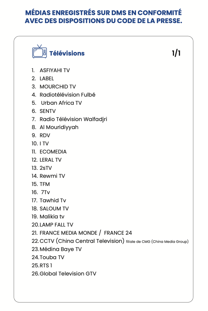 Voici la listes des médias conformes avec le code de la presse (Vidéo)