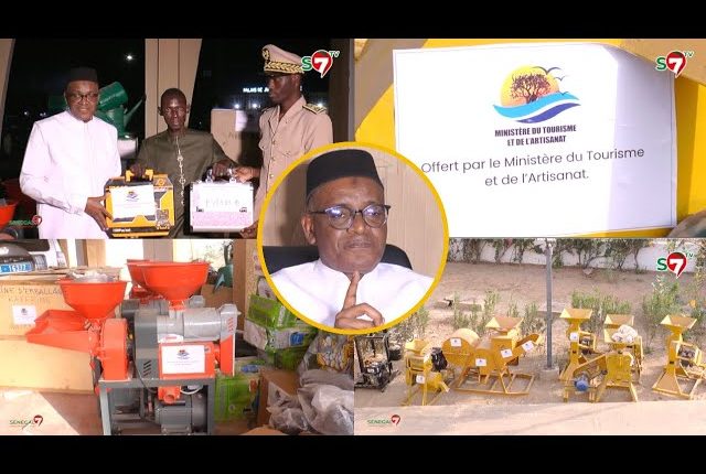 Vidéo | Sine-Saloum : Le ministre Mountaga Diao offre un important lot de matériels aux artisans