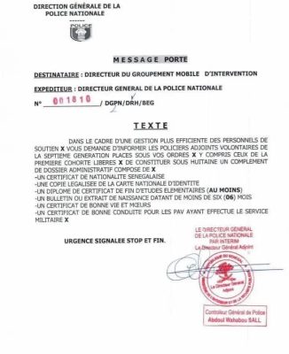 GMI : Bonne nouvelle pour les policiers adjoints volontaires de la 1ère et 7e cohorte libérés