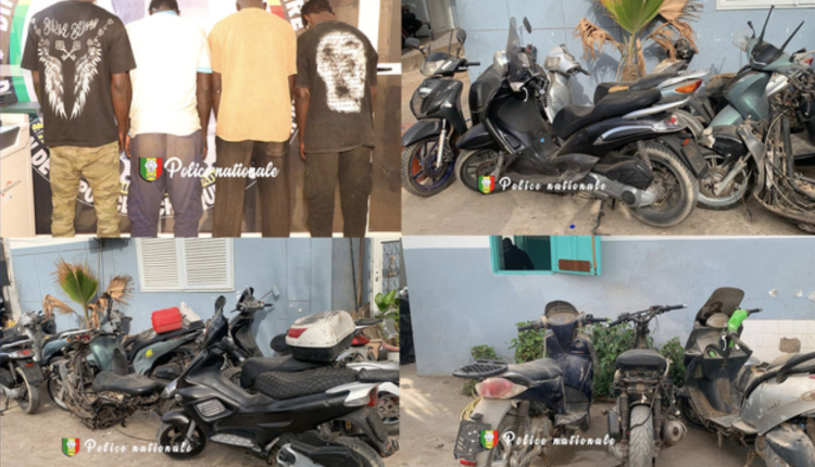 Pikine : La Police démantèle un réseau spécialisé dans le vol de motos