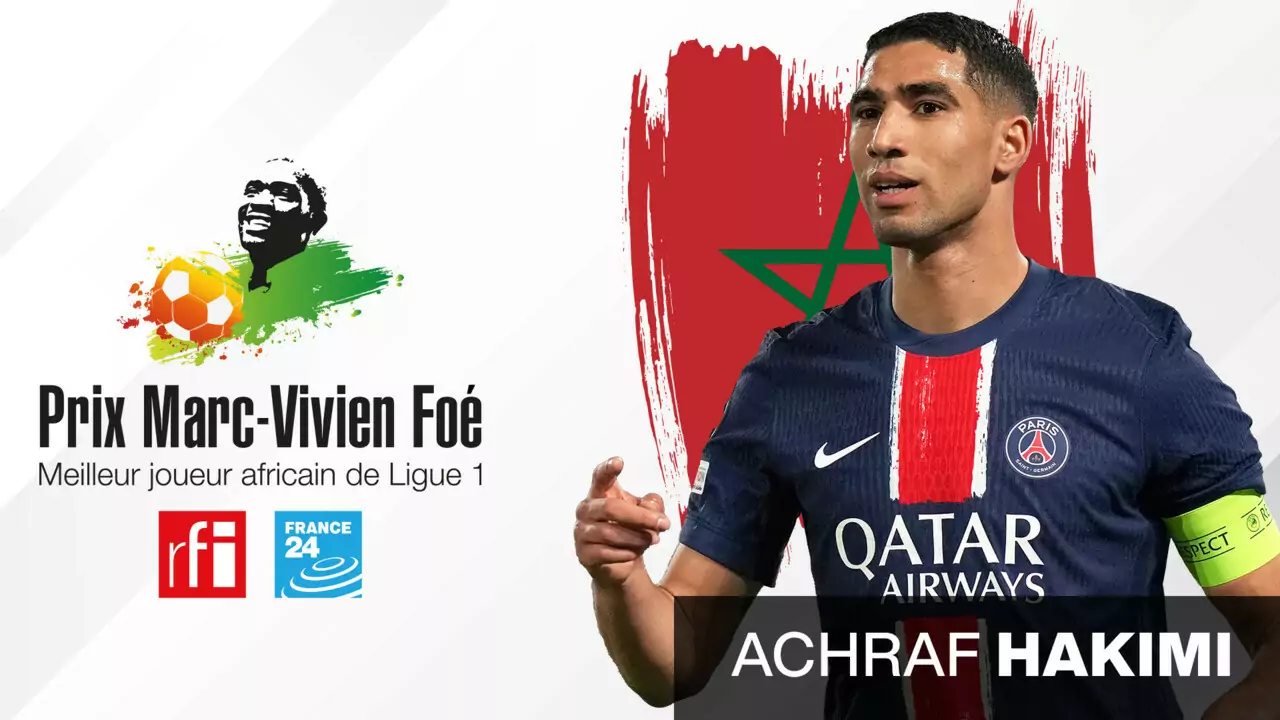 France – Ligue 1 : Achraf Hakimi s’offre le prix Marc-Vivien Foé