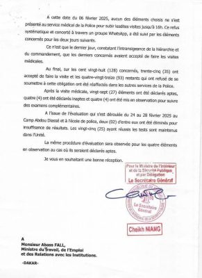 Test aux agents de la BIP : Le ministre de l’Intérieur répond à Guy Marius Sagna