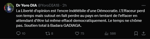 Gros clash de Yoro Dia : "L'Effaceur perd son temps mais surtout en fait perdre au pays..."