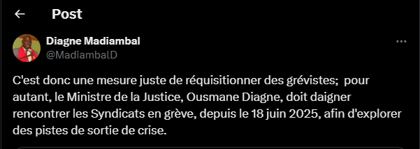 "Enfin les réquisitions tombent !" : Madiambal satisfait de la décision de Ousmane Diagne