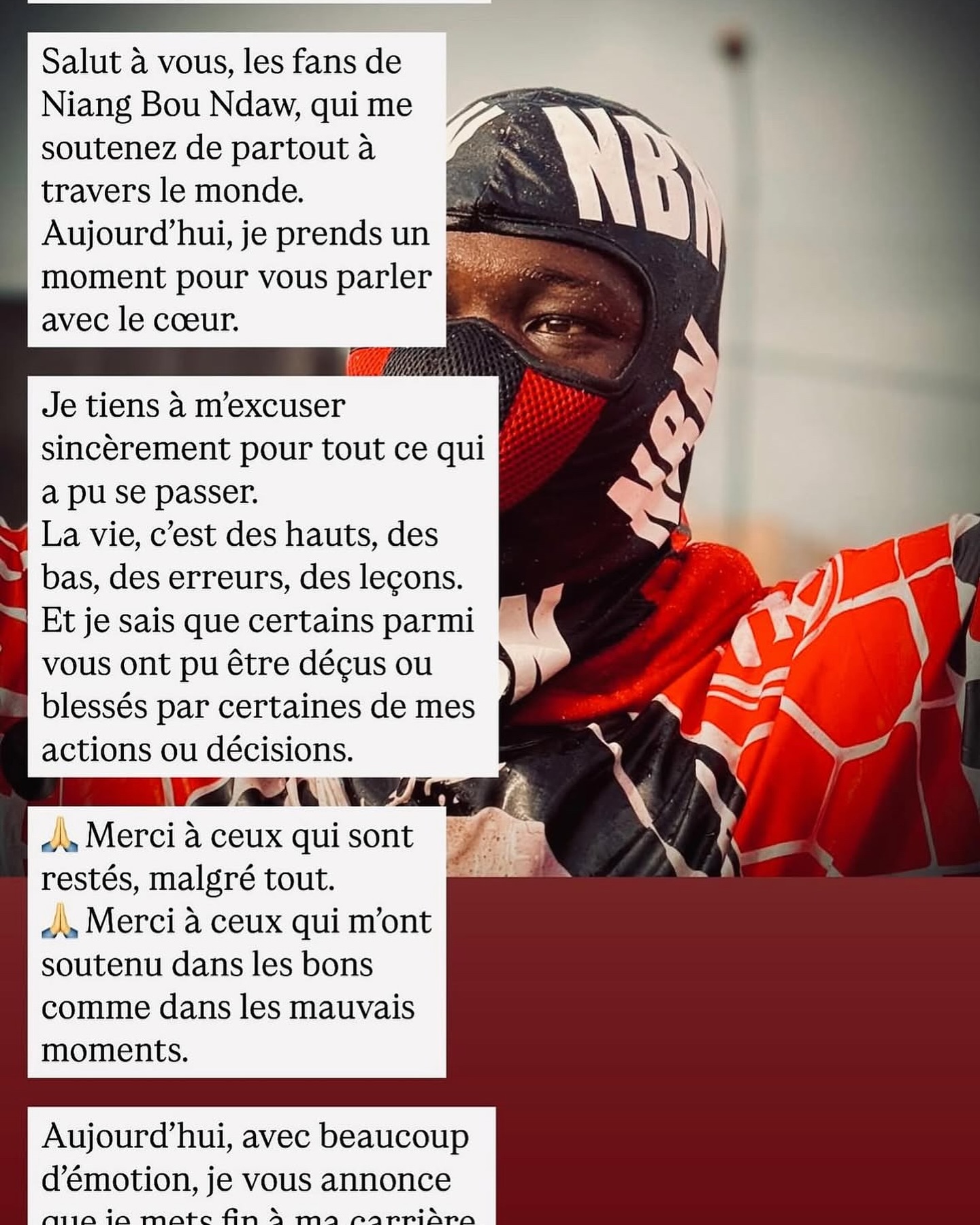 Battu par Amanekh : Niang Bou Ndaw dit mettre à sa carrière de lutteur