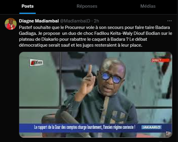 Madiambal : "Pastef souhaite que le Procureur vole à son secours pour faire taire Badara Gadiaga"