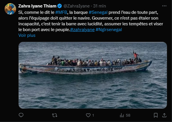 "Gaal Gui Dafa Beuneu Founé" : La réplique tranchante de Zahra Iyane Thiam à Cheikh Diba