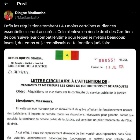 "Enfin les réquisitions tombent !" : Madiambal satisfait de la décision de Ousmane Diagne