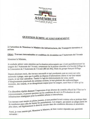 Assemblée nationale : Le député Tahirou Sarr adresse des questions écrites au gouvernement
