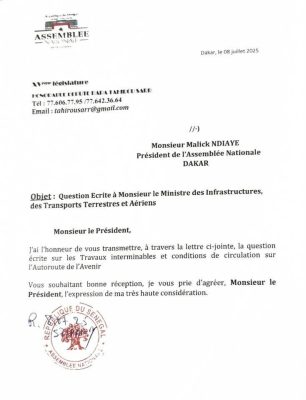 Assemblée nationale : Le député Tahirou Sarr adresse des questions écrites au gouvernement