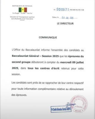 Bac 2025 : Les épreuves du second groupe démarrent ce mercredi