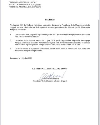Balla Gaye 2 vs Siteu : Le TAS confirme le combat de lutte pour le 20 juillet prochain