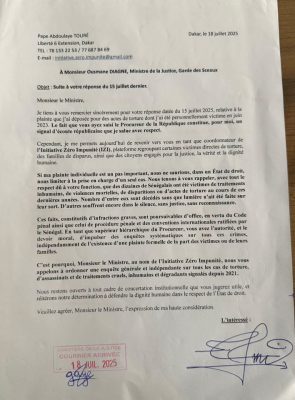 Pape Abdoulaye Touré : "Il ne peut y avoir de réconciliation sincère sans rendre justice aux victimes"