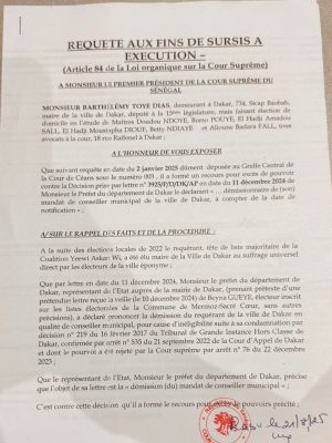 Mairie de Dakar : Vers l’annulation de la réunion du conseil municipal du lundi 25 août 2025